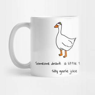 Silly goose juice (black font) Mug